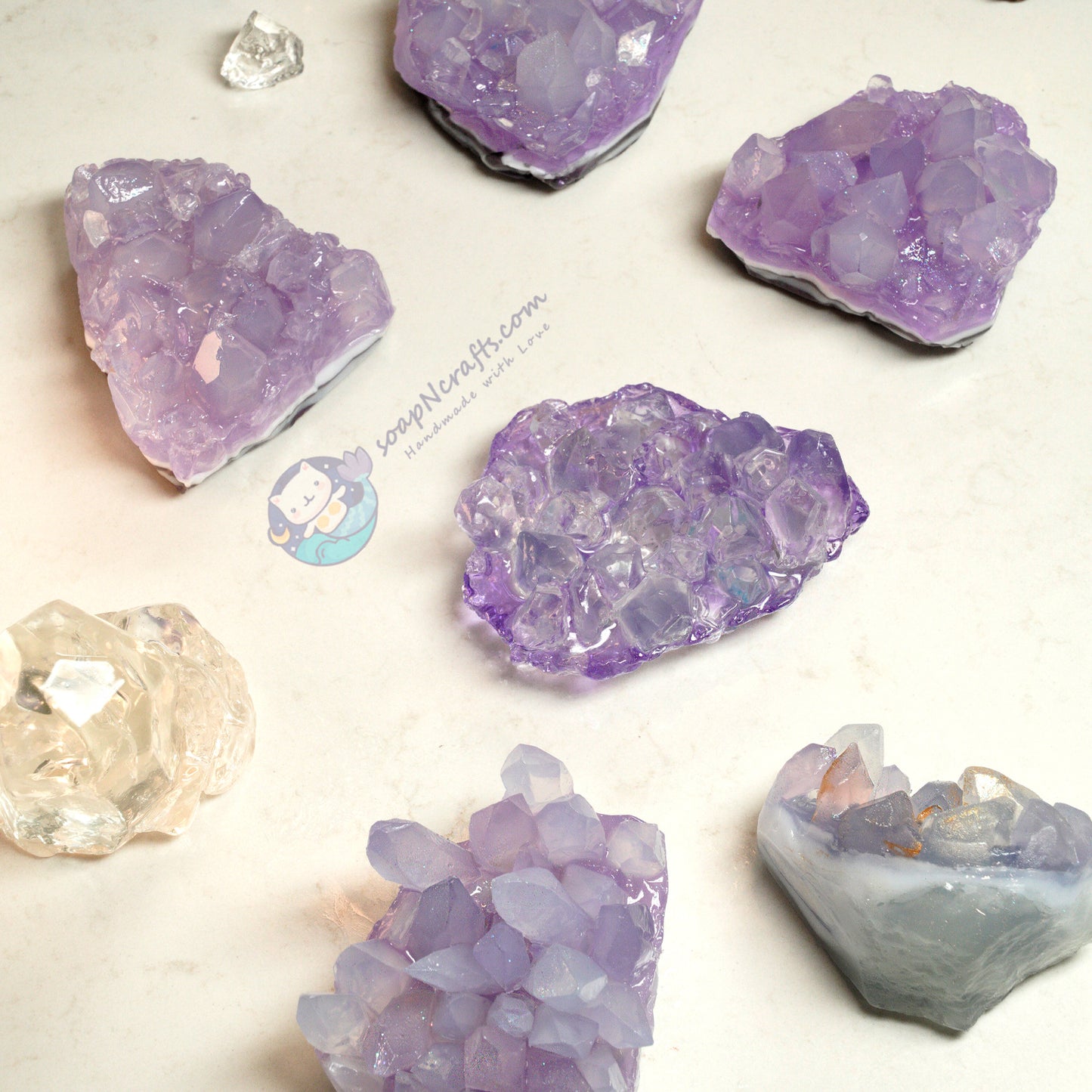 Crystal and Quartz Soap ~ 88g