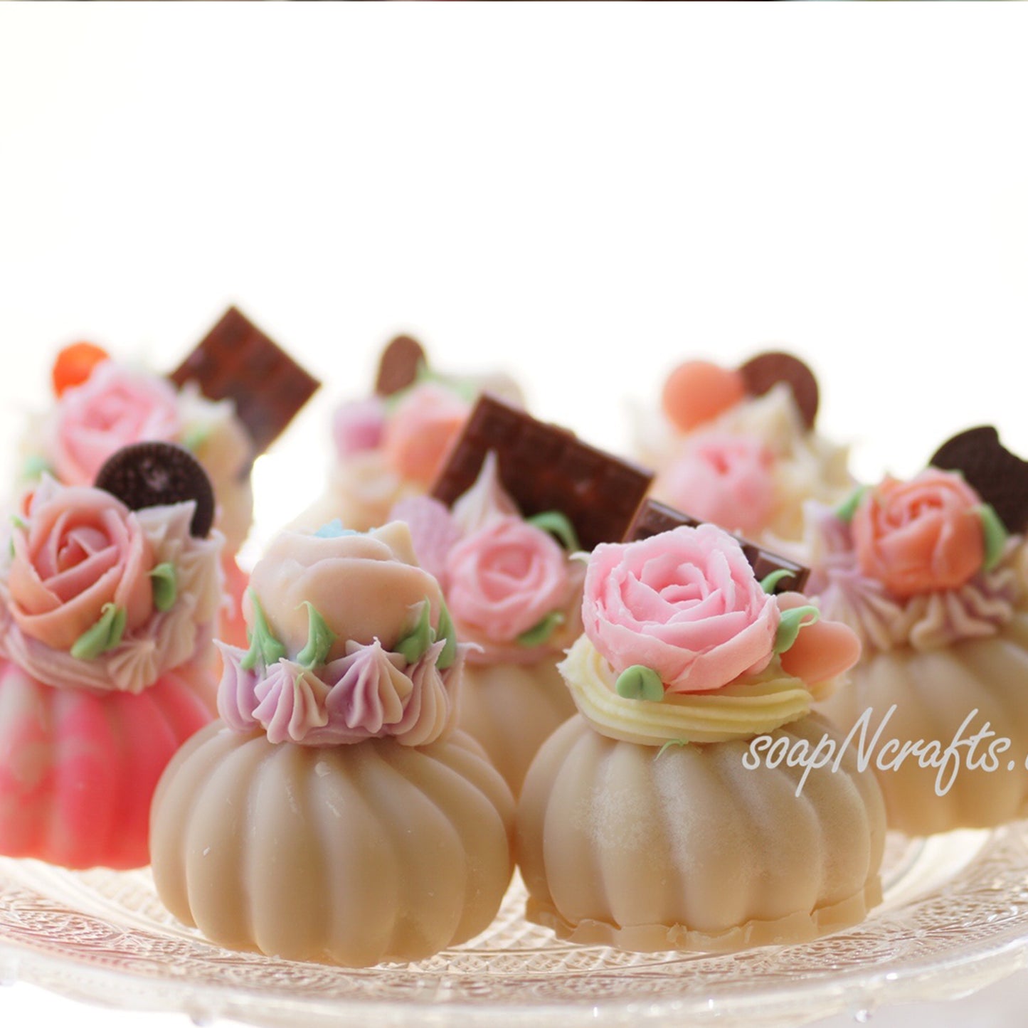 Flower Cake Soap ~125g