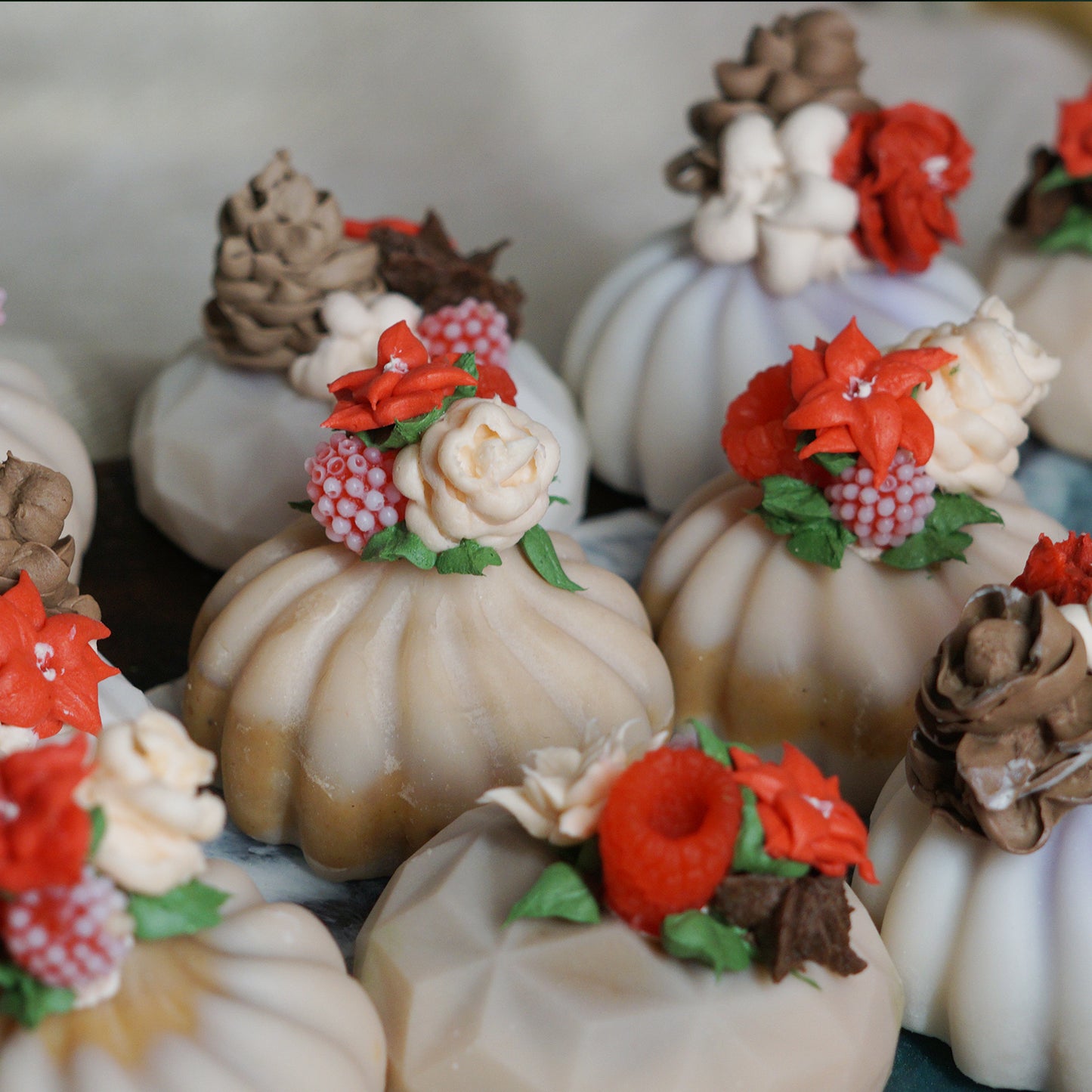 Flower Cake Soap ~125g