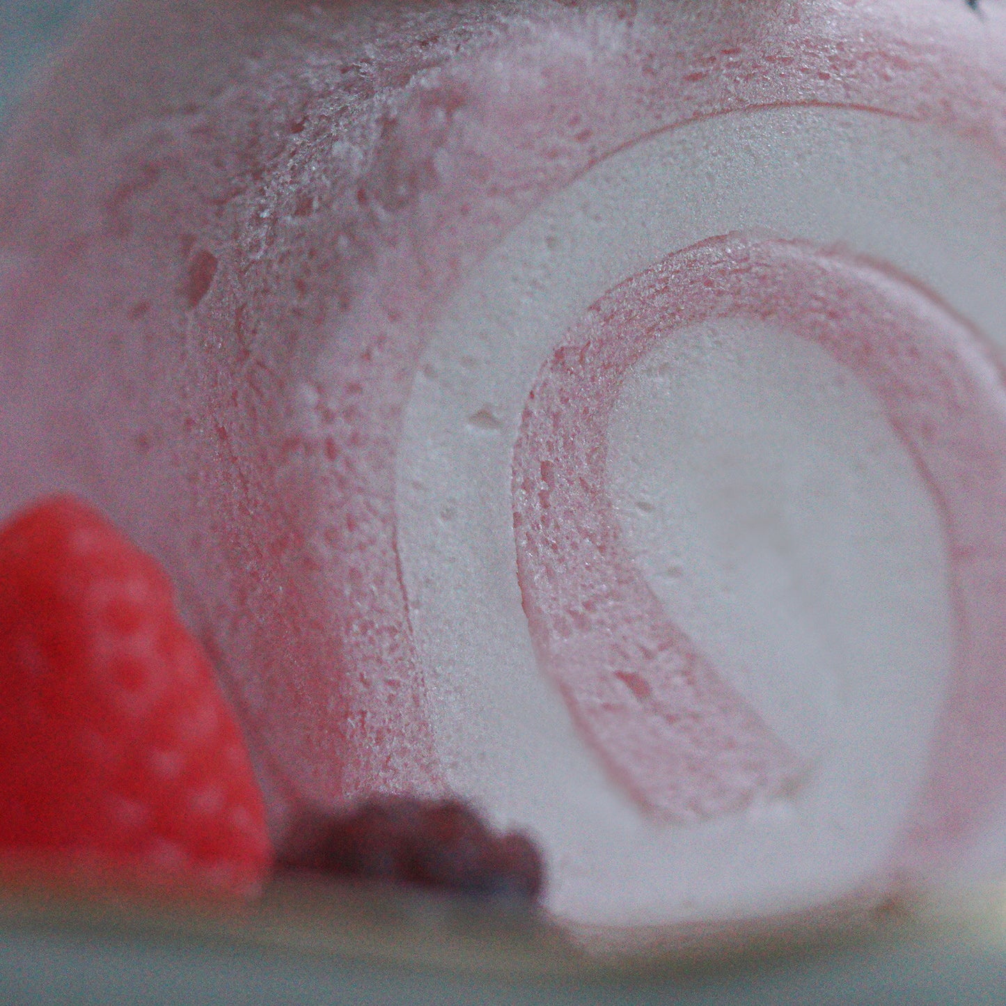 Strawberry Swiss Roll Soap ~  48g